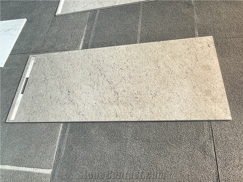 Carso Grey Marble Composite Sintered Stone Shower Tray