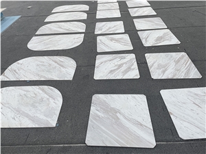 Jazz White Composite Aluminum Honeycomb Tabletops
