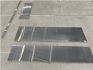 Nero Laurent Black Gold Marble Lightweight Honeycomb Panels