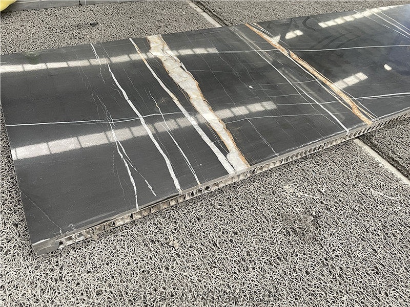 Nero Laurent Black Gold Marble Lightweight Honeycomb Panels
