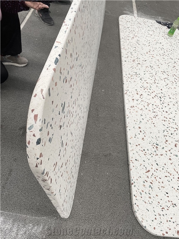 White Terrazzo Table Tops For Kitchen