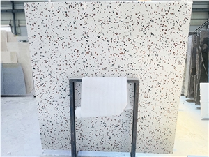 White Terrazzo Tile Floor And Decor
