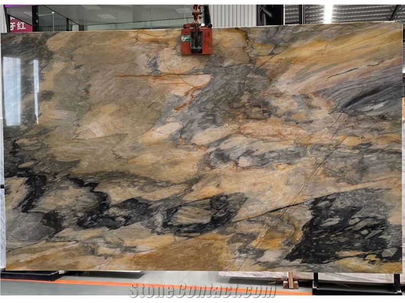 Jacaranda Oro Gold Quartzite For Wall Cladding