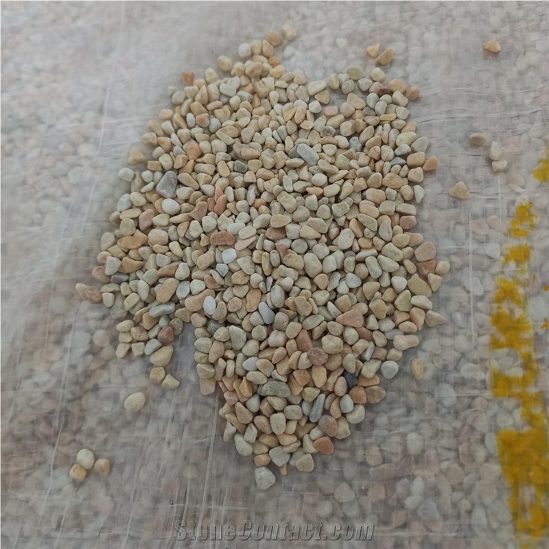 Factory Yellow Pebble Stone For Making Terrazzo