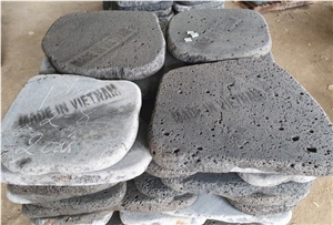 Hole Basalt Lava Volcanic Plate Paver