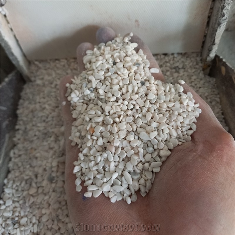 Natural Stone Yellow Pebble Stone For Paving Epoxy Flooring