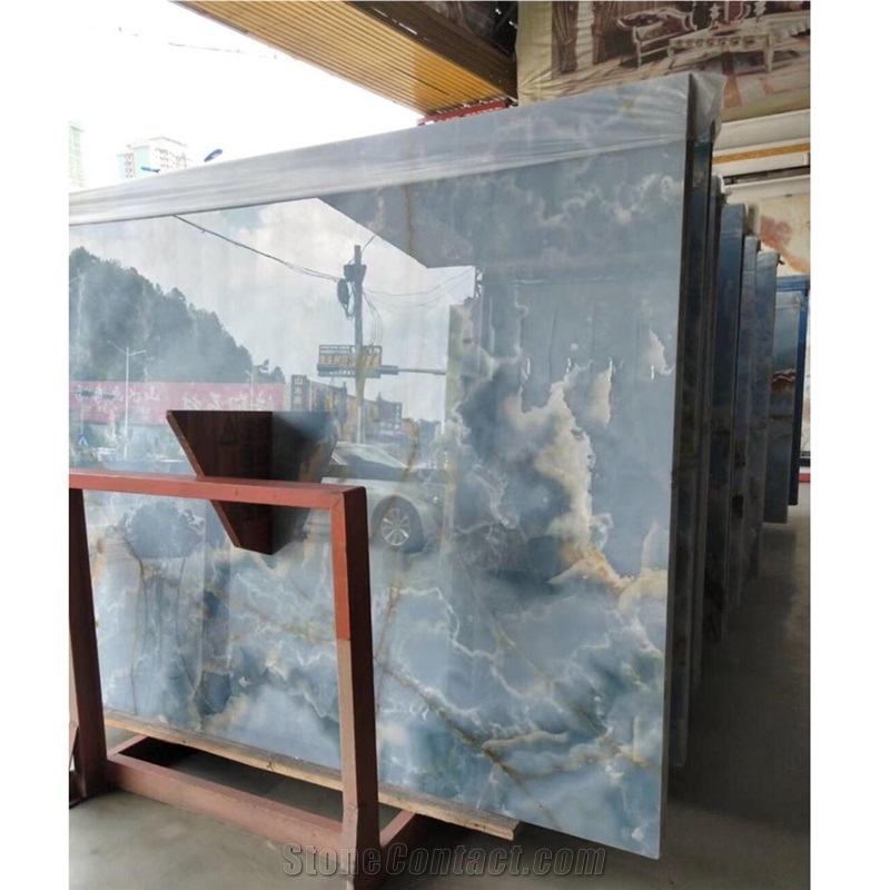 Antofagasta Azul Onyx Luxury Blue Onxy Slabs And Tiles