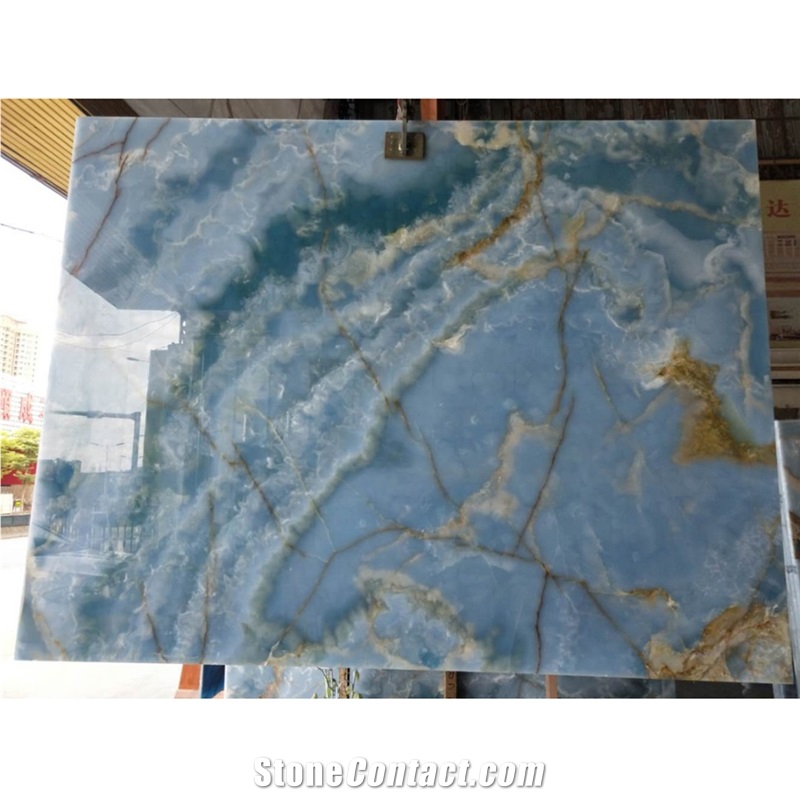 Antofagasta Azul Onyx Luxury Blue Onxy Slabs And Tiles