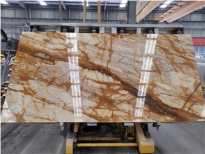 Giallo Siena Marble Slabs Tiles,Yellow Brocatello Di Golden 