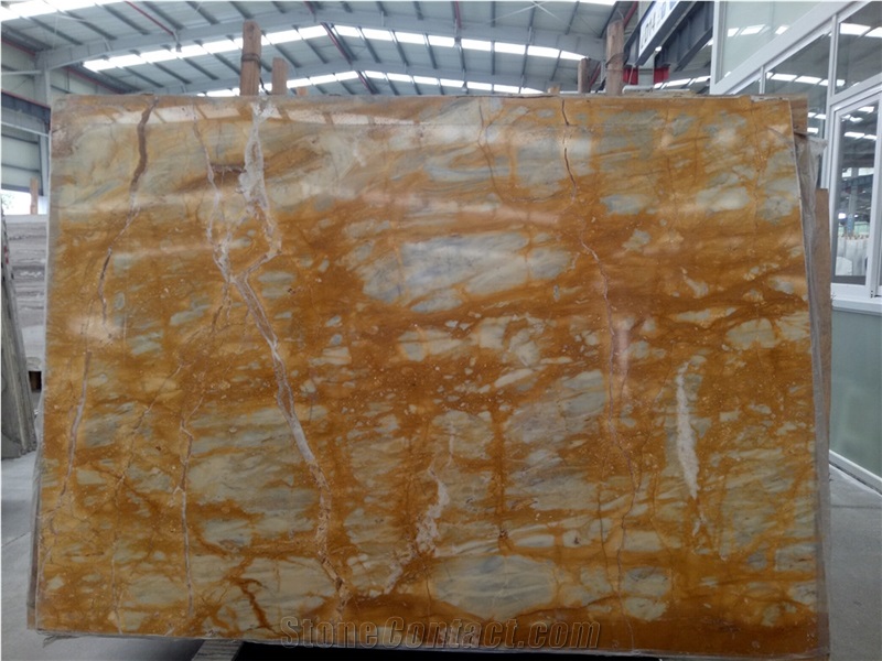Giallo Siena Marble Slabs Tiles,Yellow Brocatello Di Golden 