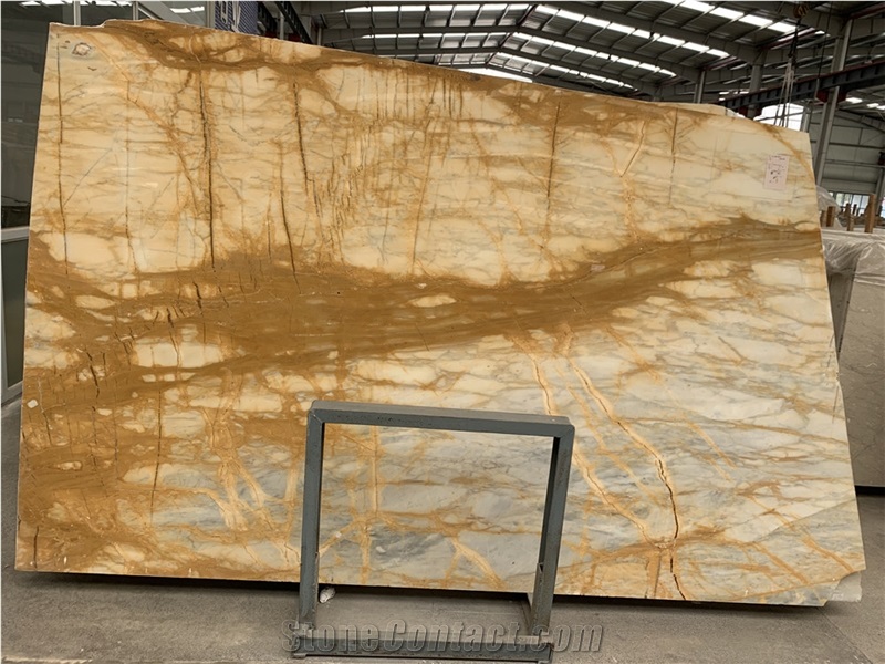Giallo Siena Marble Slabs Tiles,Yellow Brocatello Di Golden 
