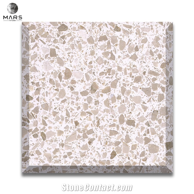 Multi Color Terrazzo Tile Slab Living Room Bathroom Design