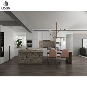 Multi Color Terrazzo Tile Slab Living Room Bathroom Design