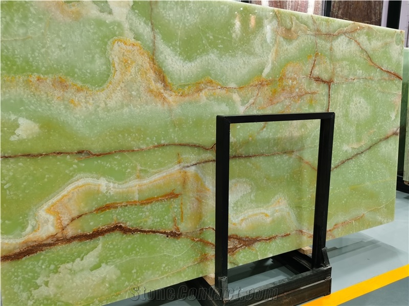 Afghan Dark Jade Green Onyx Slab