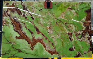 Afghanistan Green Jade Onyx Slab
