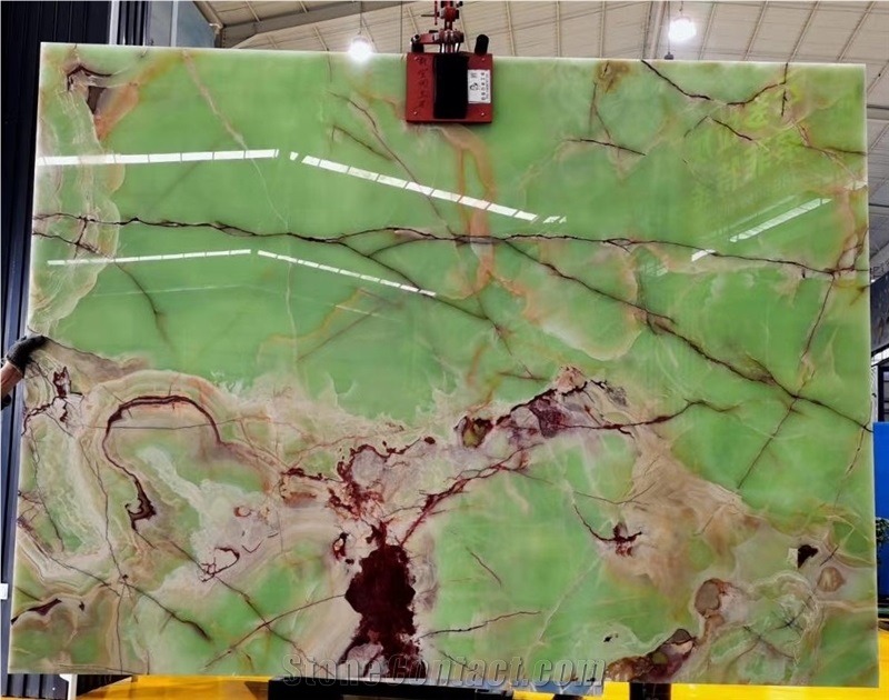 Afghanistan Light Green Onyx Slab