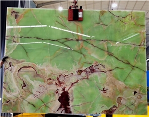 Afghanistan Light Green Onyx Slab