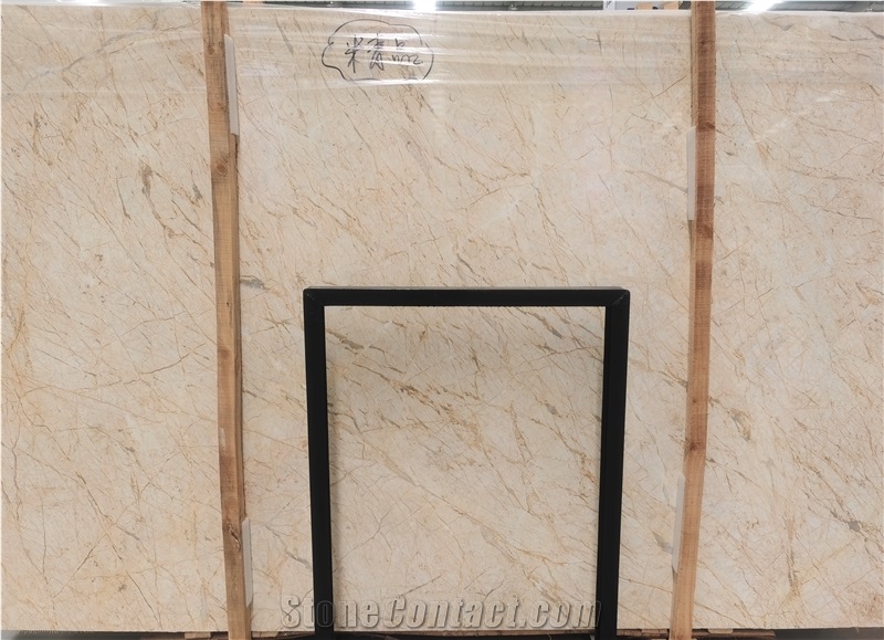 Greece Gold Spider White Marble Slab