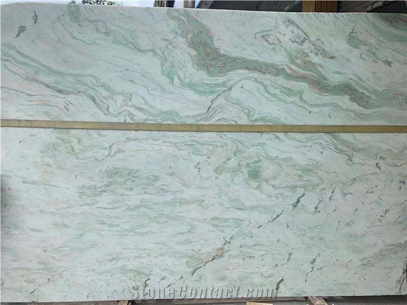 India Aravali Green Onyx Slab