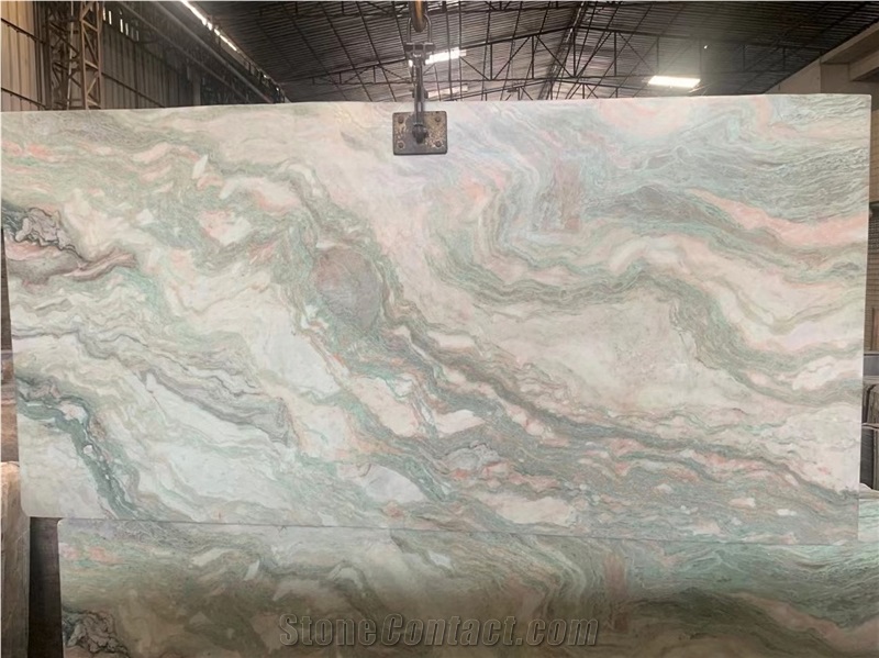 India Aravali Green Onyx Slab