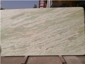 India Misty White Green Onyx Slab
