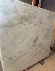 India Misty White Green Onyx Slab