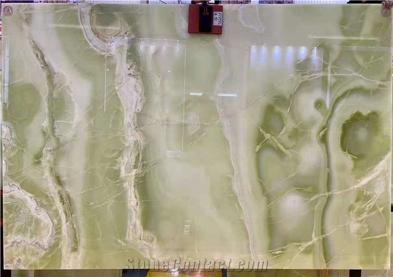 Pakistan Light Green Onyx Stone Slab