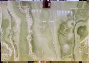 Pakistan Light Green Onyx Stone Slab Pakistan Light Green Onyx Stone Slab