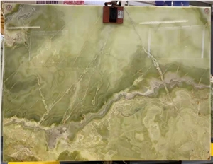 Pakistan Light Green Onyx Stone Slab