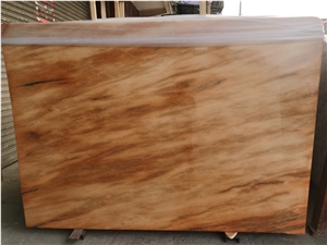 Polished Sunset Red Marble Slab