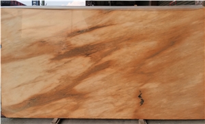 Polished Sunset Red Marble Slab