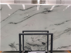 Polished Vietnam White Marble Slab