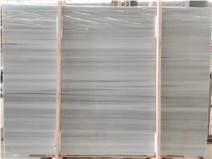 Turkey Bianco Olimpico Striata Marble Slab Turkey Bianco Olimpico Striata Marble Slab