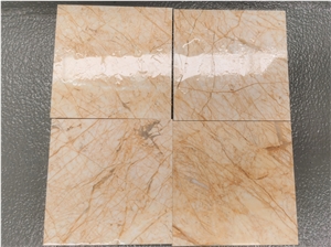 Turkey Golden Goose Feather Marble Slab