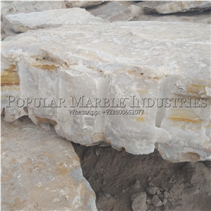 Afghan White Onyx Blocks & Slabs
