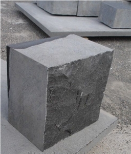 Gray Cobble Stone In Flamed, Natural Split And Honed Finish
