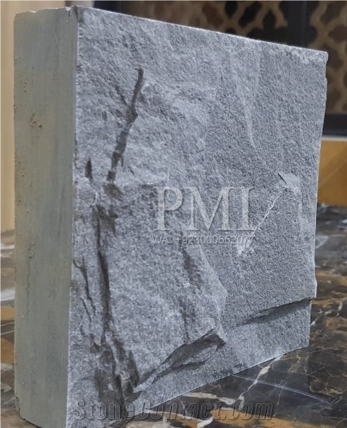 Gray Cobble Stone In Flamed, Natural Split And Honed Finish