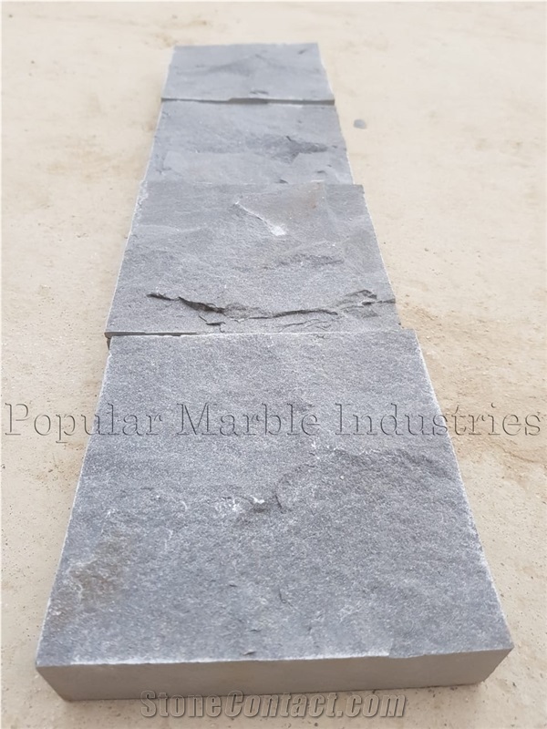 Gray Cobblestone, Pavers 10X10x10cm, Custom Sizes Flamed/Honed 