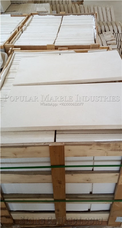 Nail White Limestone Tiles Pakistan Stone Wall Cladding