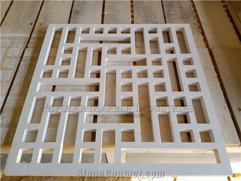White Limestone Jali For Exterior 