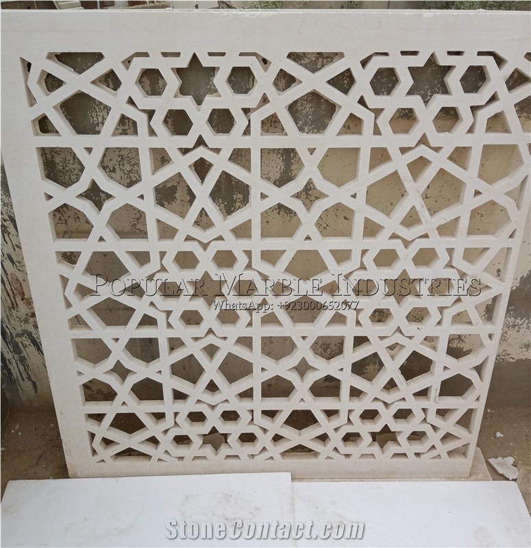 White Limestone Jali For Exterior 