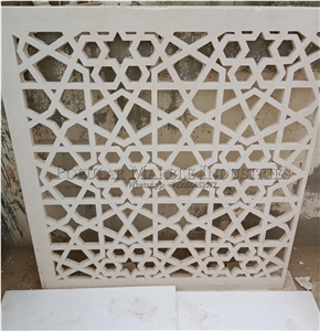 White Limestone Jali For Exterior 