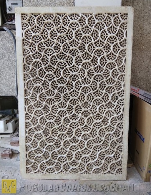 White Limestone Jali For Exterior 