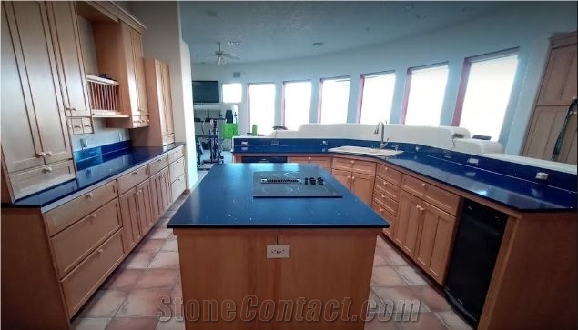 Blue Quartz Kitchen Countertops