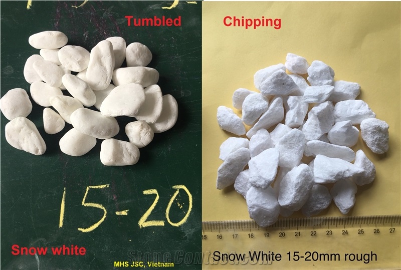 White Marble Pebble Tumbled