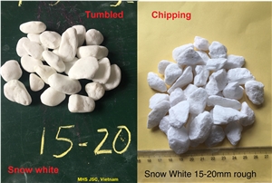 White Marble Pebble Tumbled