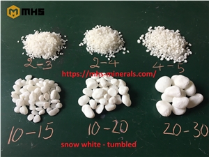 White Marble Pebble Tumbled
