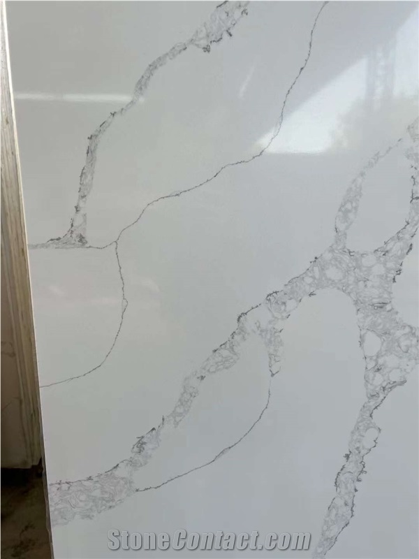Quartz Calacatta Flooring For Commercial Building