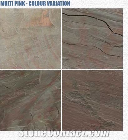 Multi Pink Natural Slate