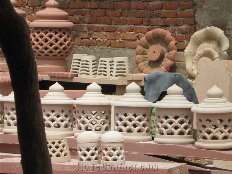 Sandstone Garden Lamps, Stone Lanterns